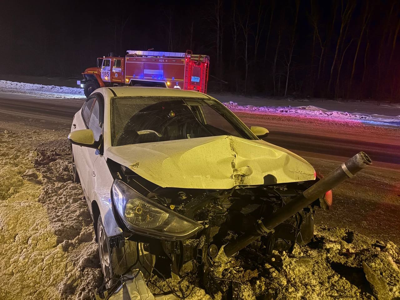 Сегодня ночью на 872 километре трассы М-5 произошло ДТП