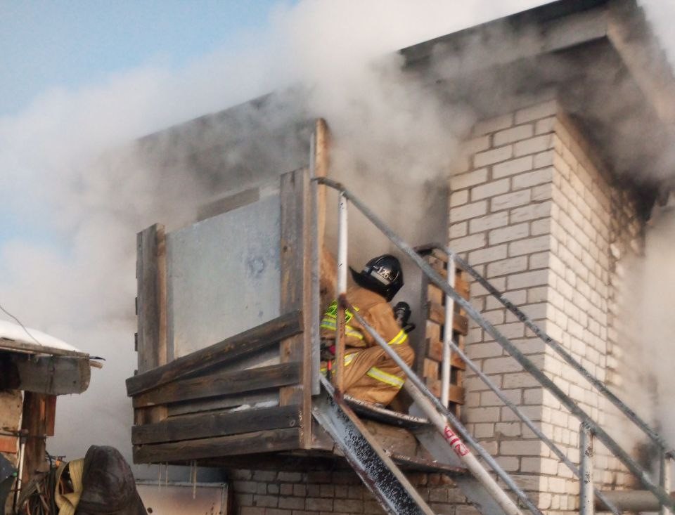 Сегодня утром в Красноармейском районе горела летняя кухня