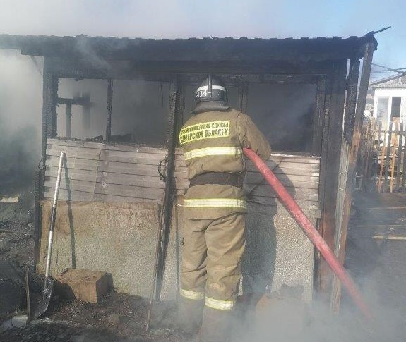 Пожар в селе Борское