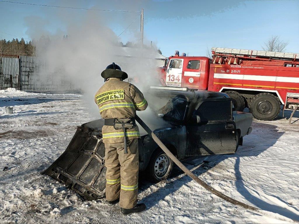 В Борском районе произошли 2 пожара. К счастью, пострадавших нет