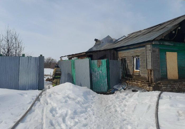 В селе Алексеевка горело чердачное помещение частного дома