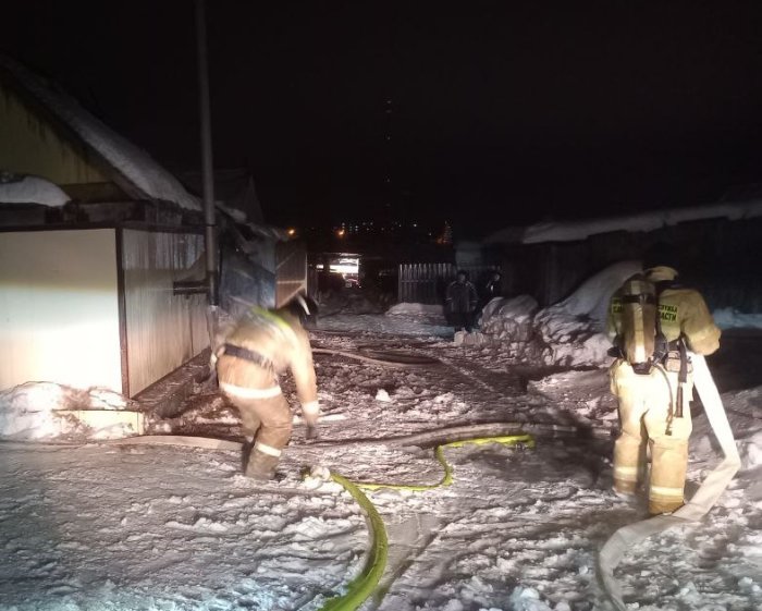 Пожар в селе Сергиевск