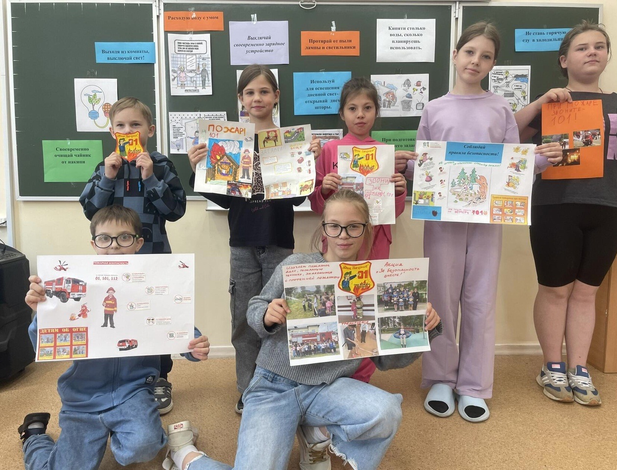 Инструктор противопожарной профилактики Оксана Ташлинцева рассказала школьникам о правилах поведения в чрезвычайных ситуациях 