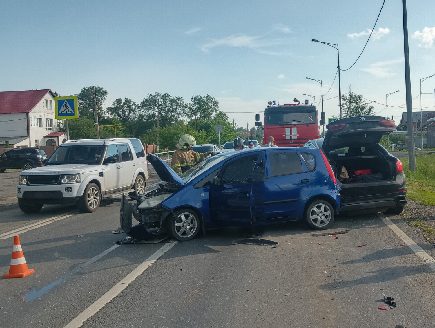 ДТП с участием трех автомобилей произошло в Ставропольском районе
