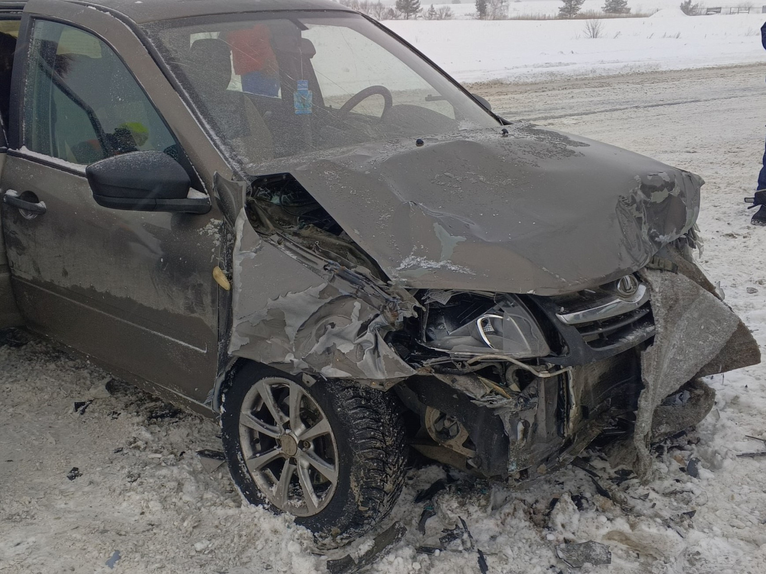 Сегодня утром в Ставропольском районе произошло дорожно-транспортное происшествие