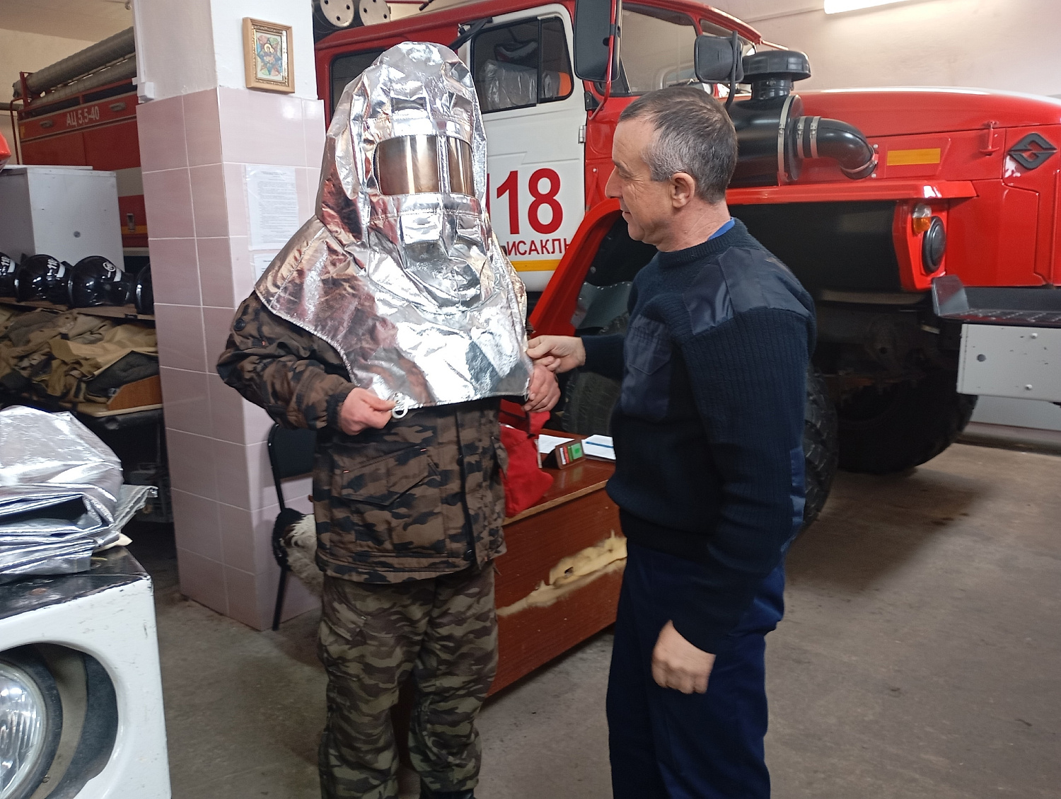 Профессиональная подготовка молодых огнеборцев