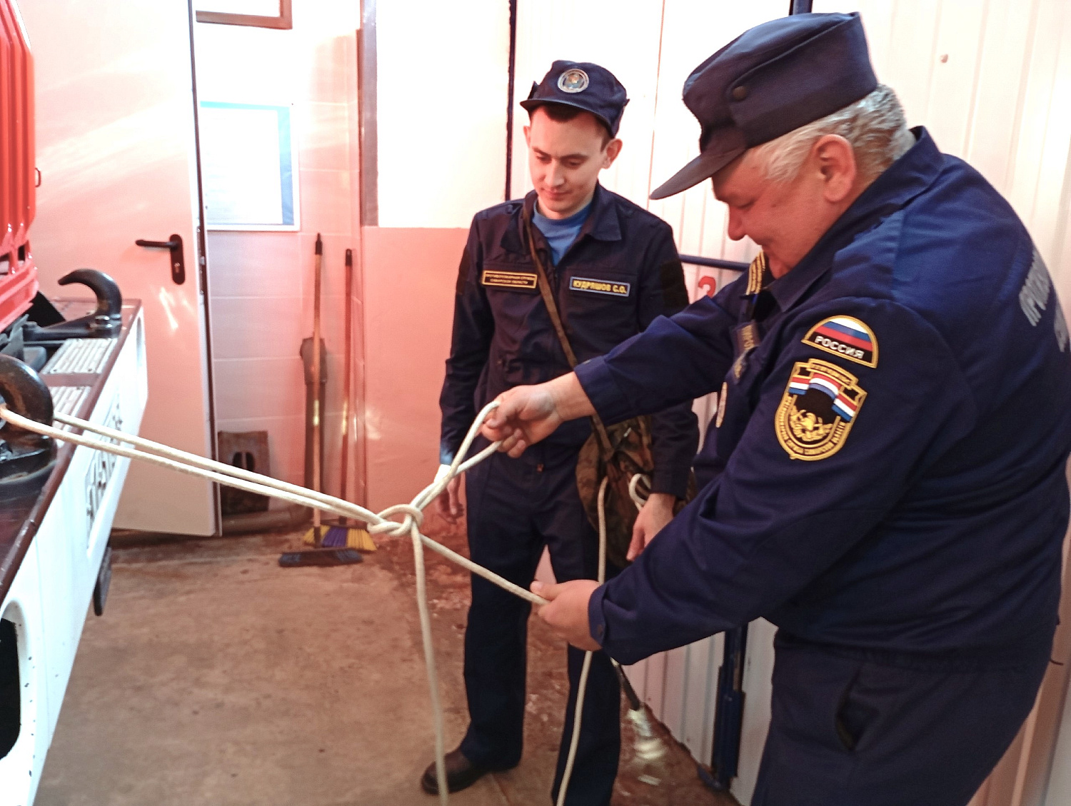 Профессиональная подготовка молодых огнеборцев