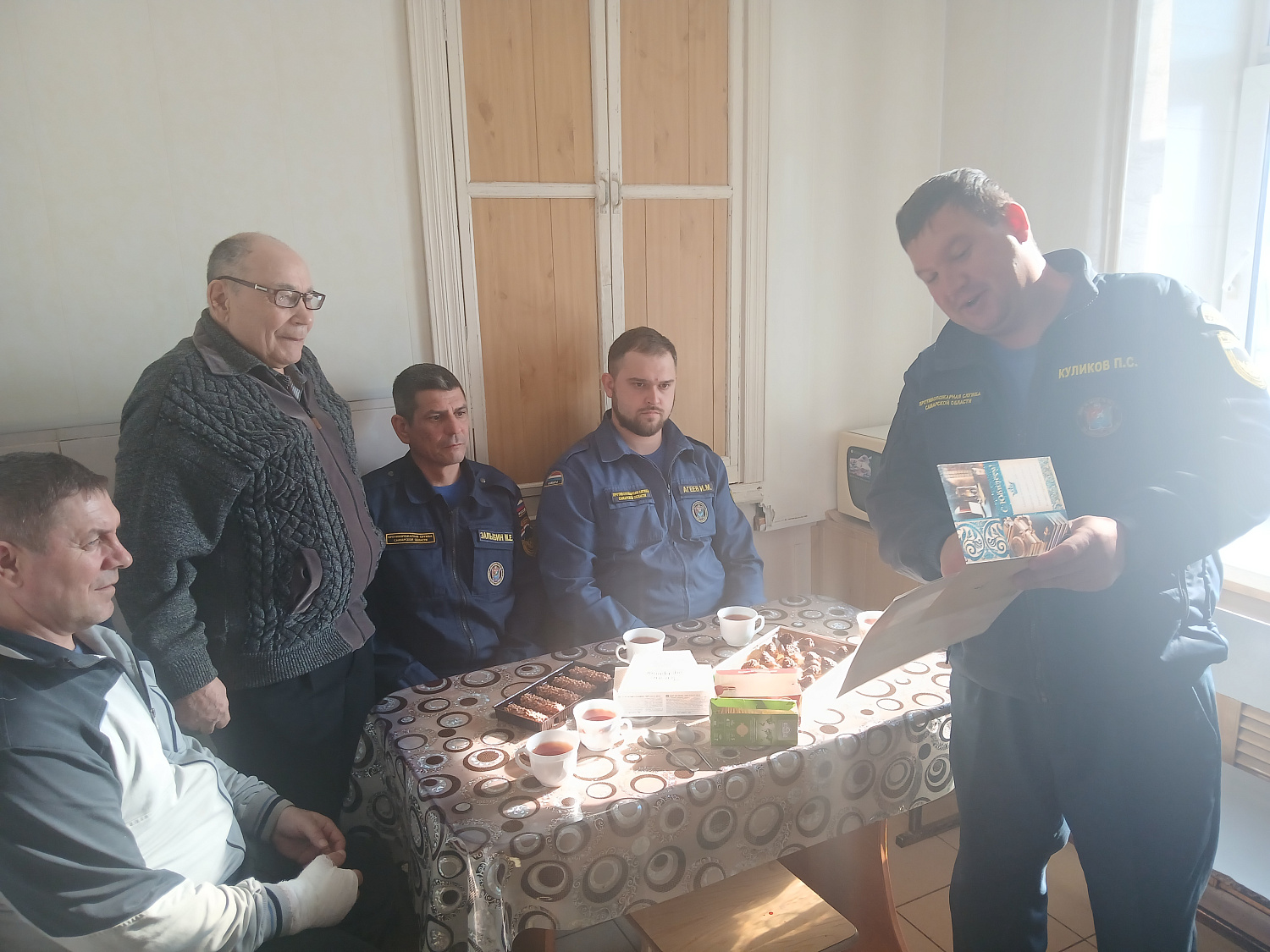 Ветерану пожарной охраны Сергиевского района -75! 