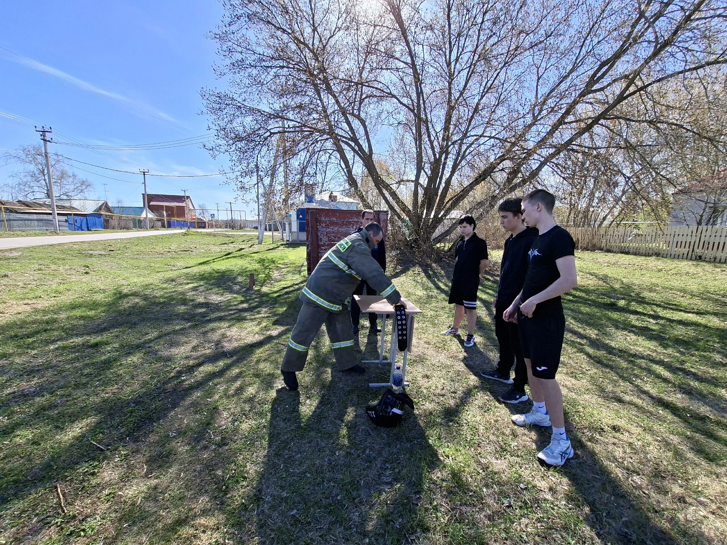 Пожарная эстафета прошла в Челно-Вершинском районе