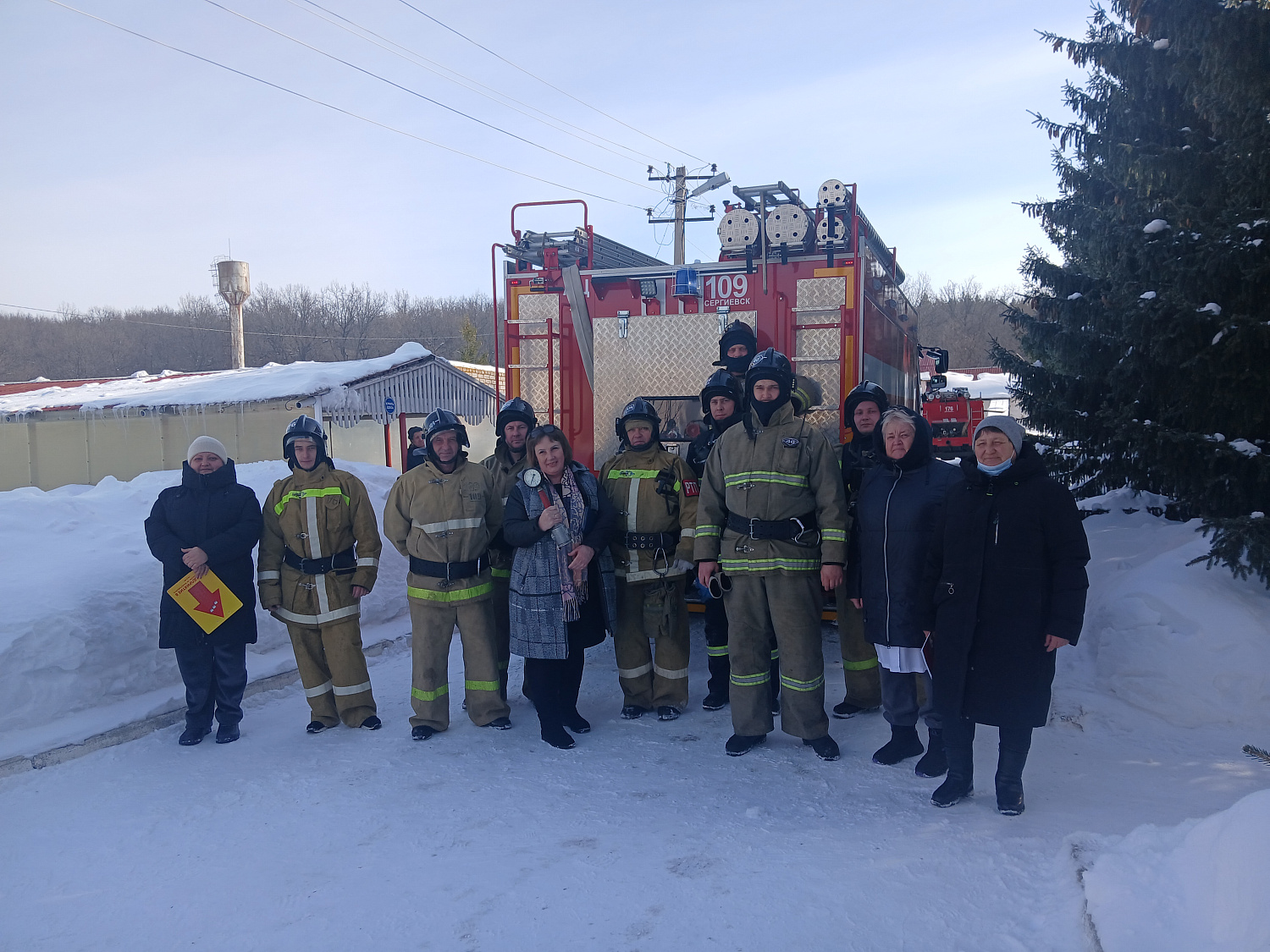 В Сергиевском районе прошли пожарно-тактические учения 