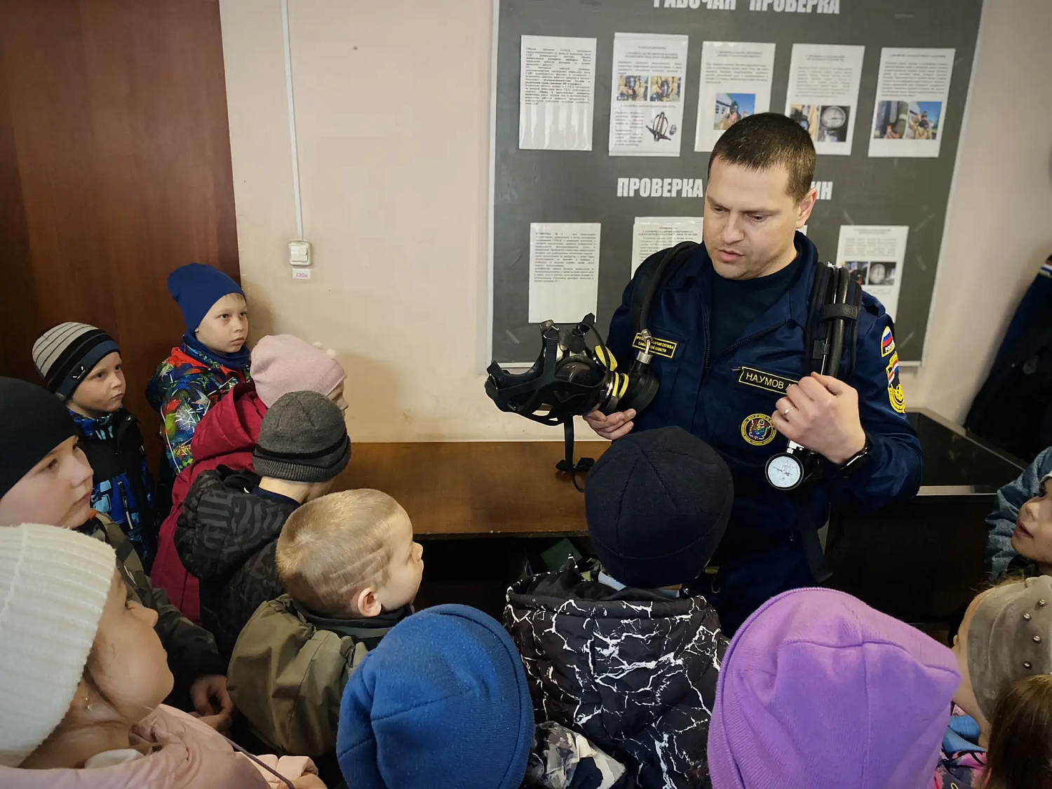 Познавательная экскурсия прошла в пожарно-спасательной отряде № 44