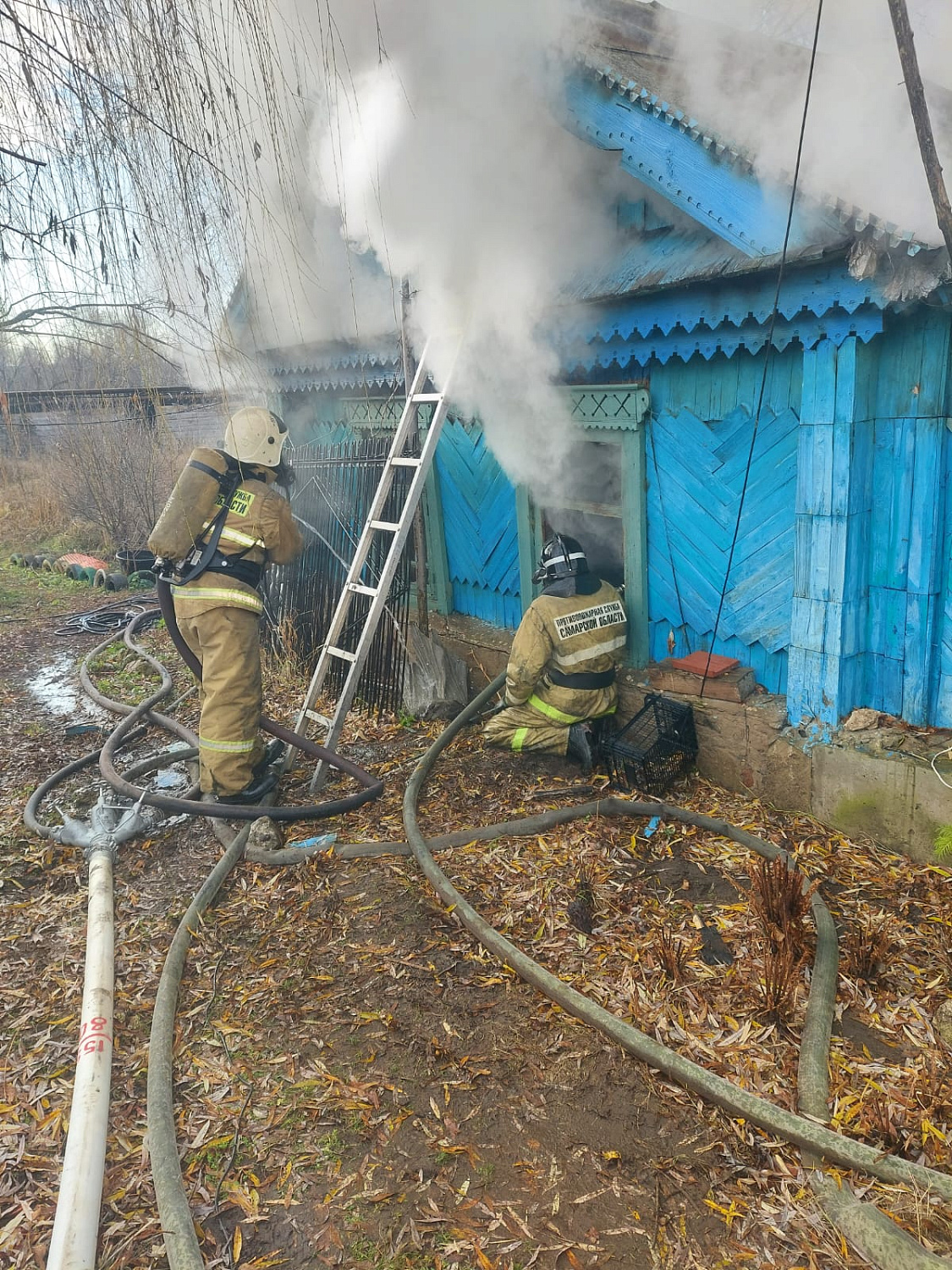 В Красноярском муниципальном районе в селе Молгачи произошел пожар