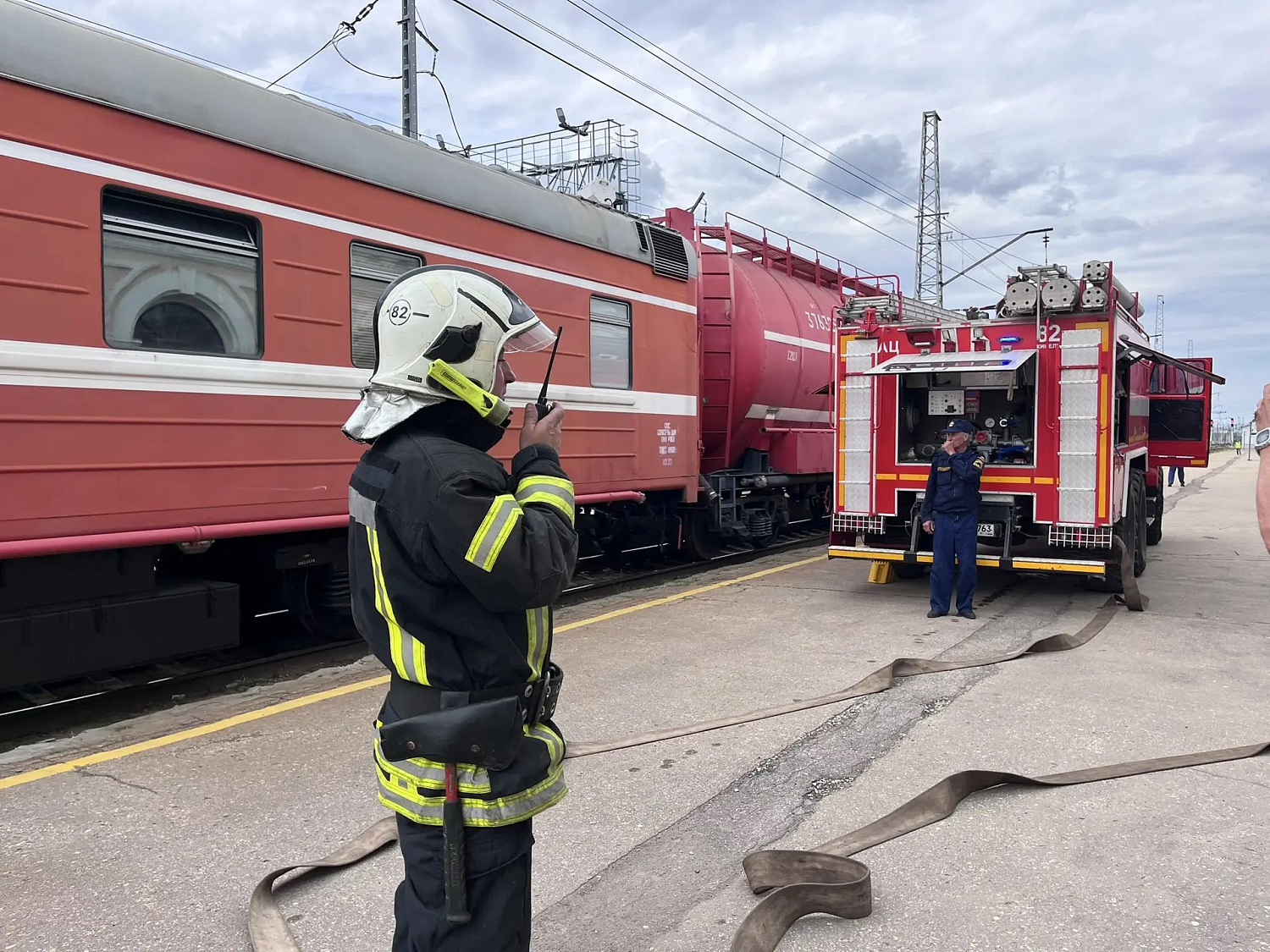 Кинельские огнеборцы отработали ликвидацию пожара на социально значимом объекте