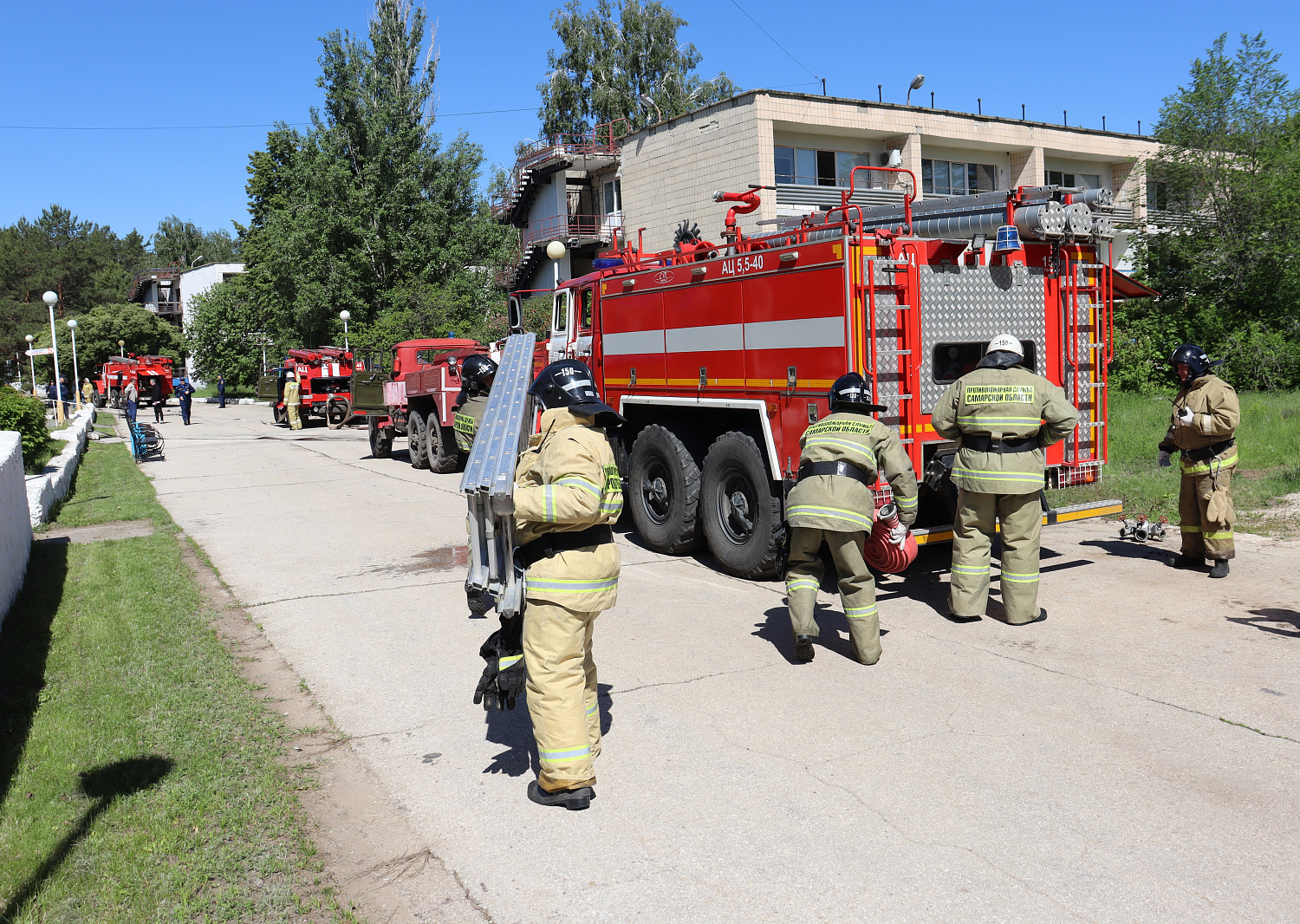 Инспекторская проверка деятельности ставропольского подразделения ГКУ Самарской области «Центр по делам ГО, ПБ и ЧС» завершилась пожарно-тактическими учениями