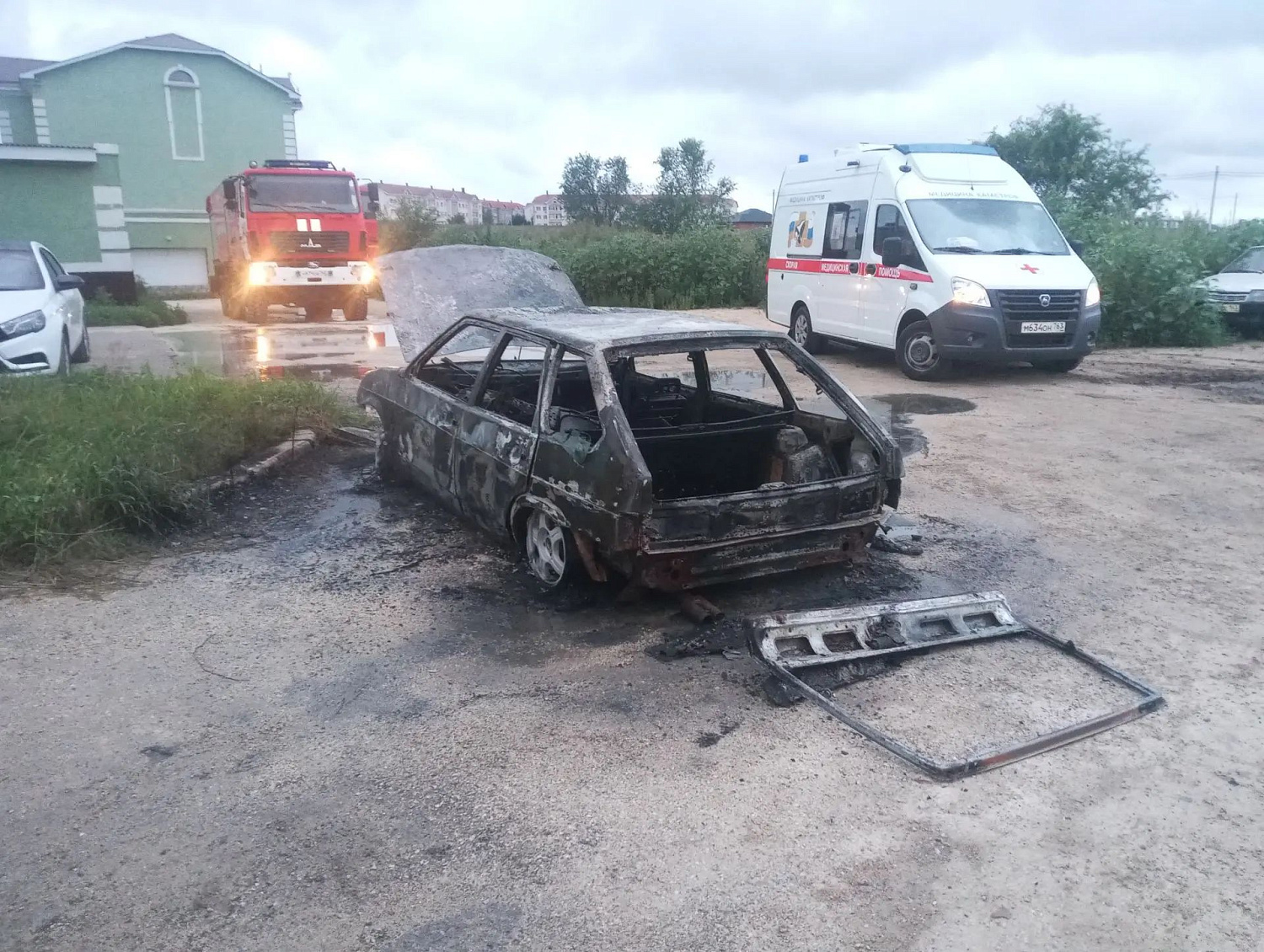 Сегодня рано утром в Ставропольском районе произошло возгорание автомобиля