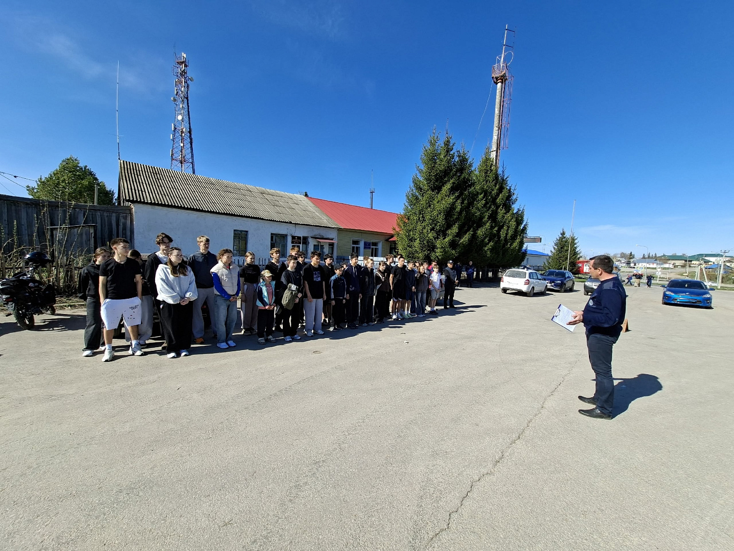 Пожарная эстафета прошла в Челно-Вершинском районе